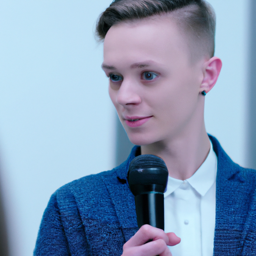 Docente de PR brindando entrenamiento de medios